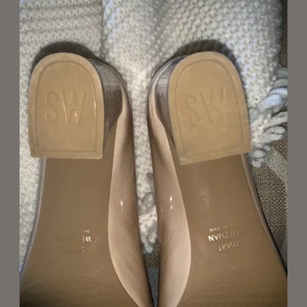 Stuart Weitzman Beige Patent Leather Heels - Picture 8 of 8